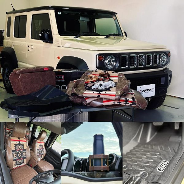 ジムニー ノマド JC74 IPFカスタムデモカー×ペンドルトンシートカバー&ARBフロアマット