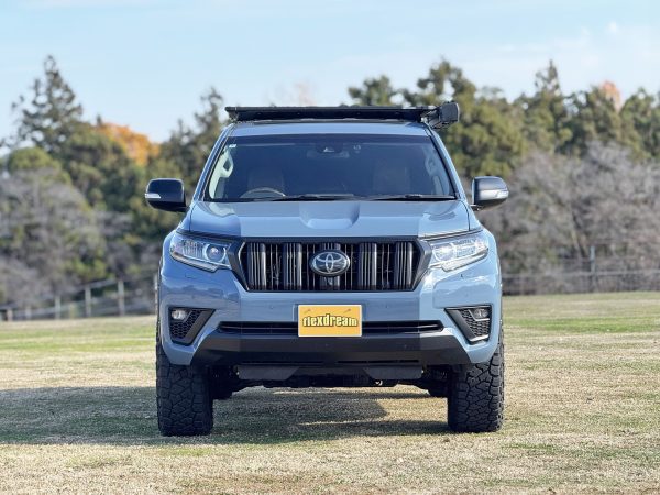 ランクル150プラド カスタムデモカー ブルーイッシュグレーオールペイント＆各所マットブラック塗装